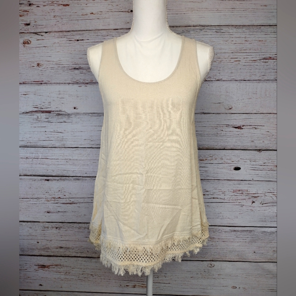 Doe & Rae Tassel Tunic Tank Top